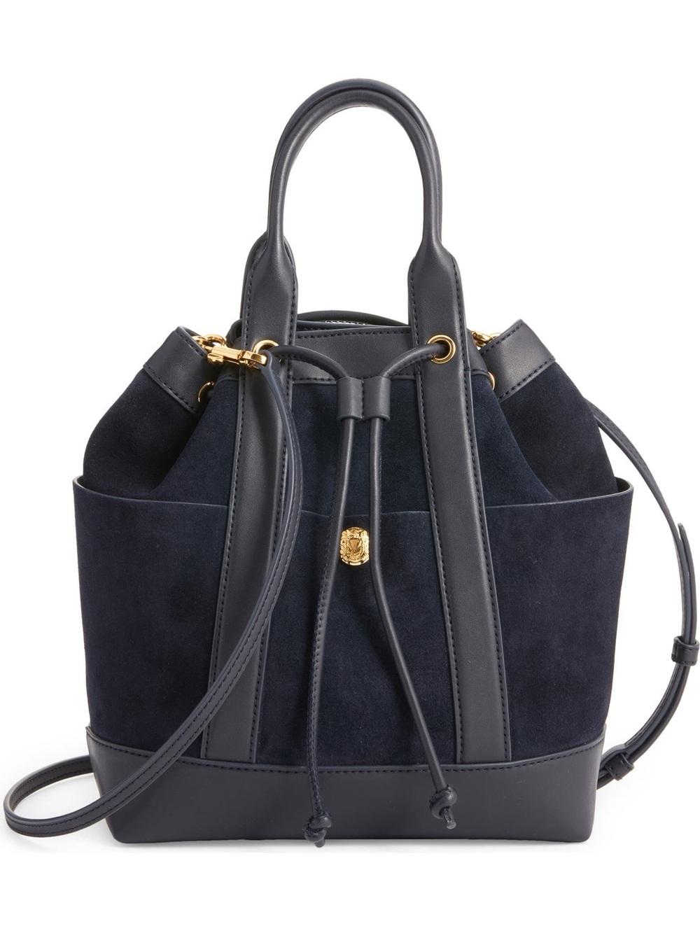 Goody Suede & Leather Bucket Bag Veronica  beard